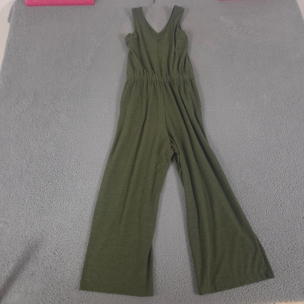 Old Navy Jumpsuit Womens S Green Wide Leg Breathe On V-Neck Sleeveless Pockets - Picture 12 of 13